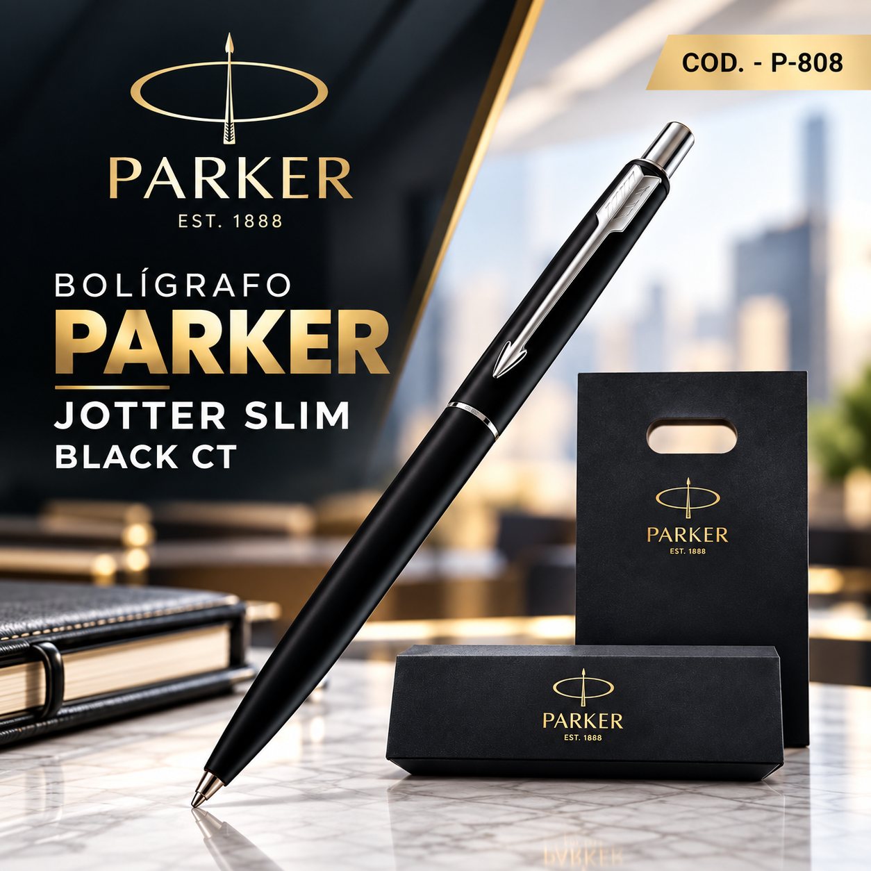 Parker Jotter Slim Black CT