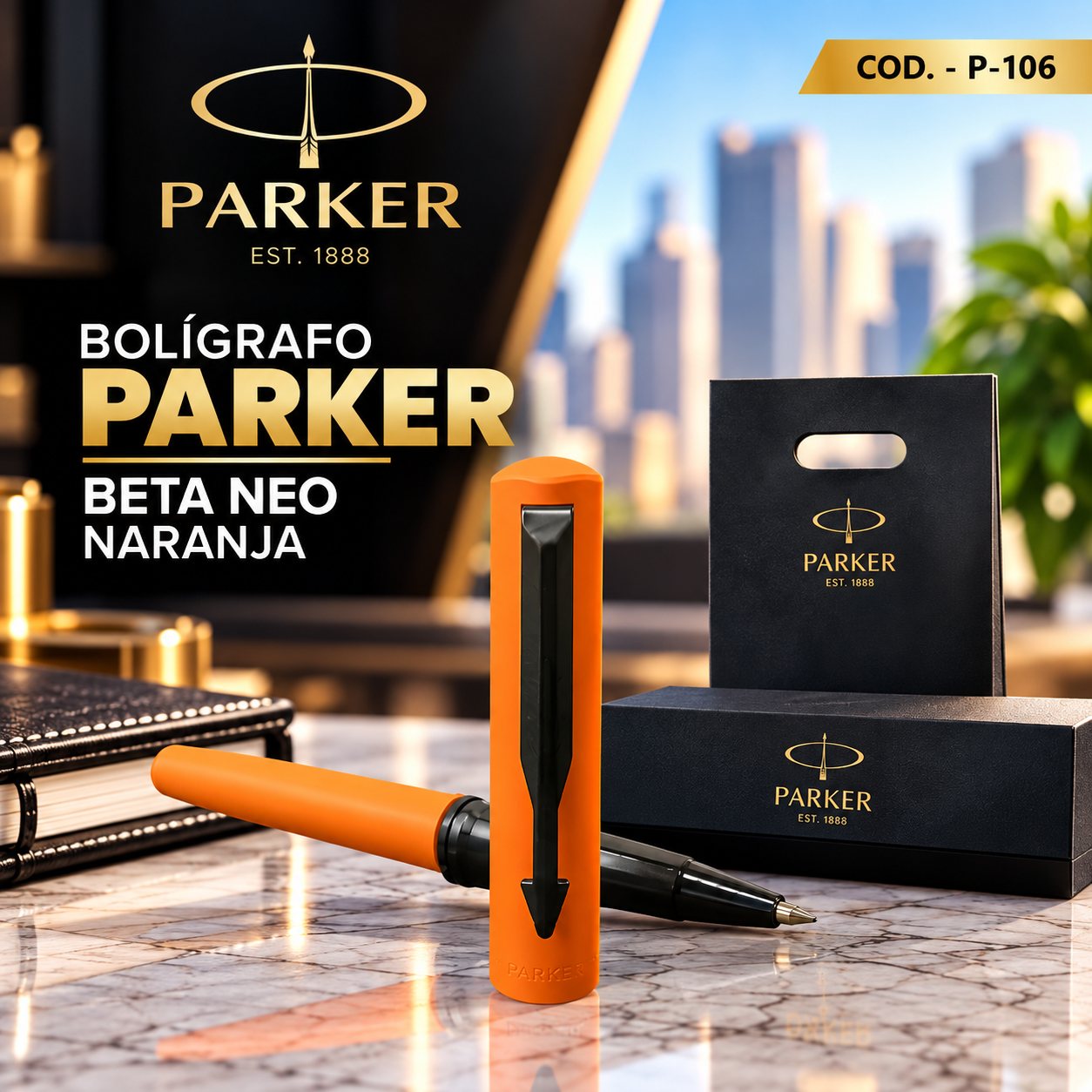 Parker Beta Neo ABS Naranja
