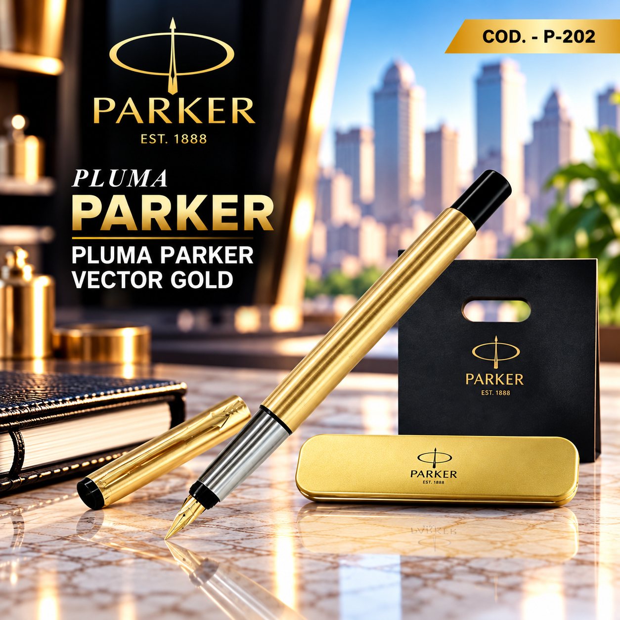 Parker Vector Pluma  Gold