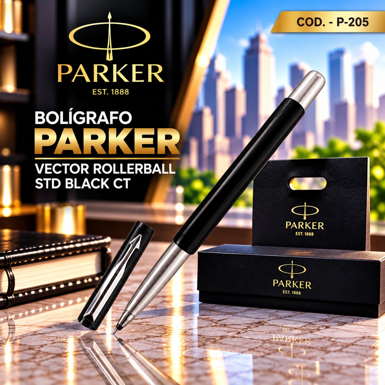 Parker Vector RollerBall ABS Black