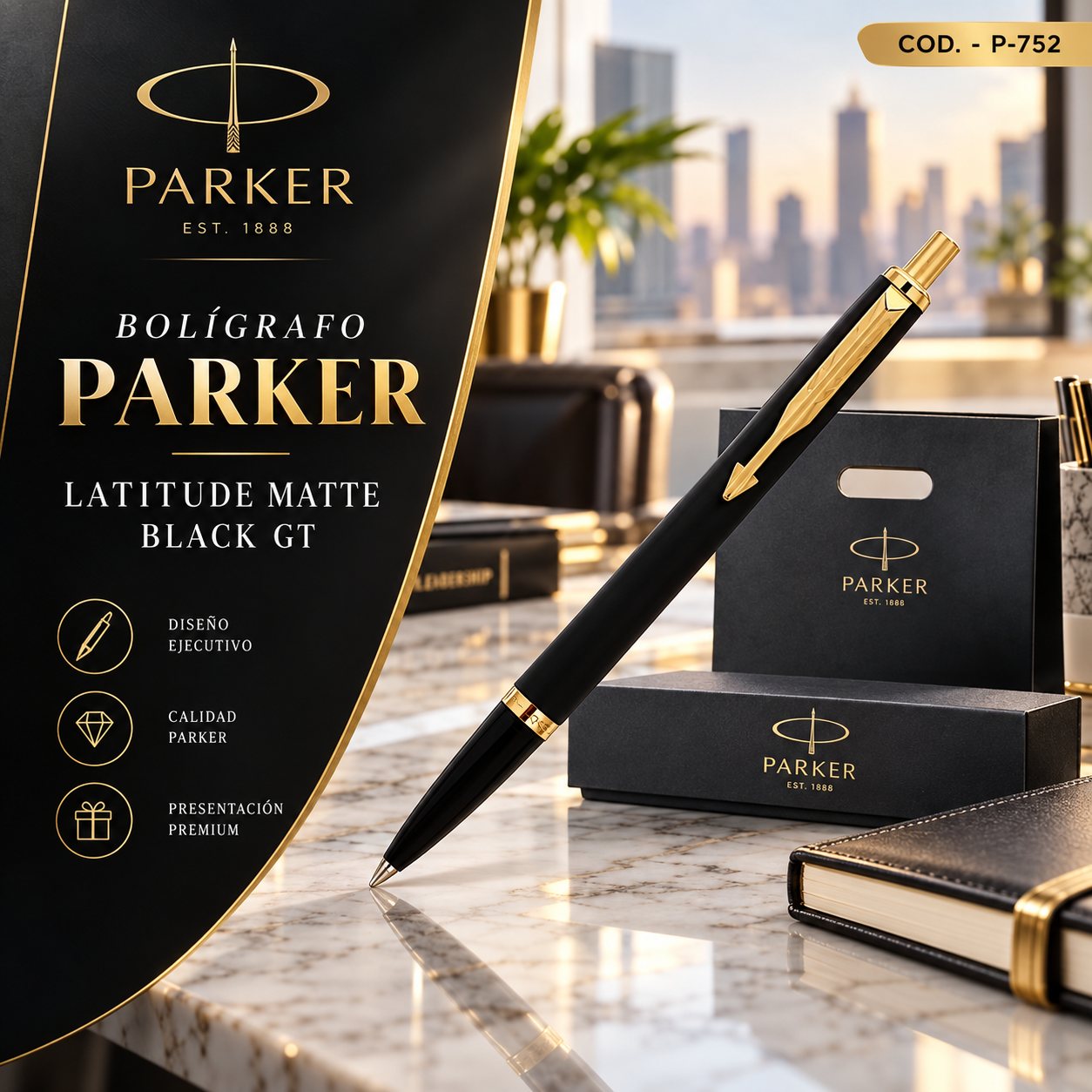 Parker Latitude Matte Black GT