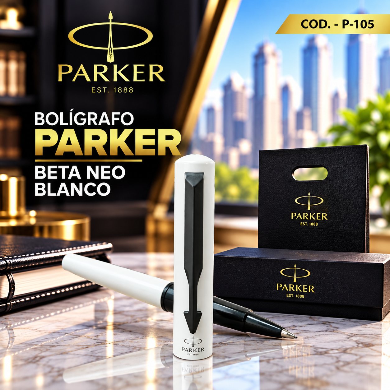 Parker Beta Neo ABS Blanco